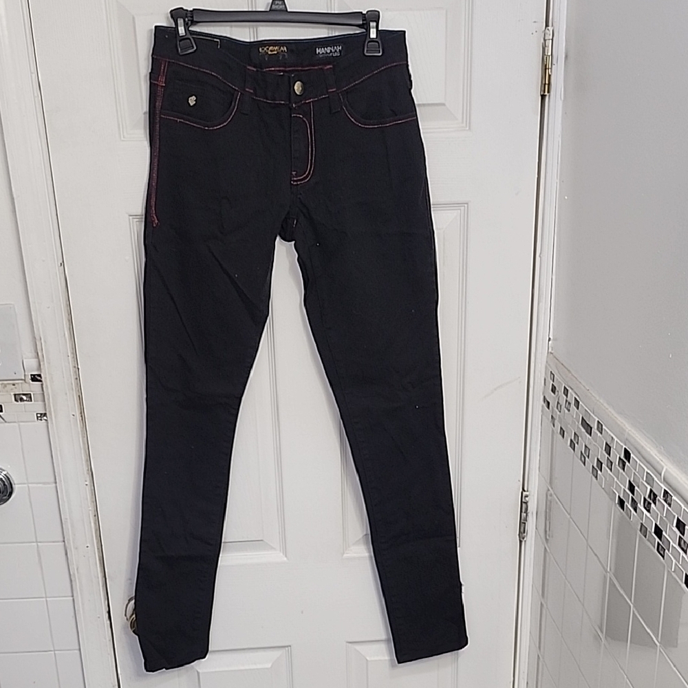 Rocawear Hannah Black Skinny Jeans Juniors 9 Y2K